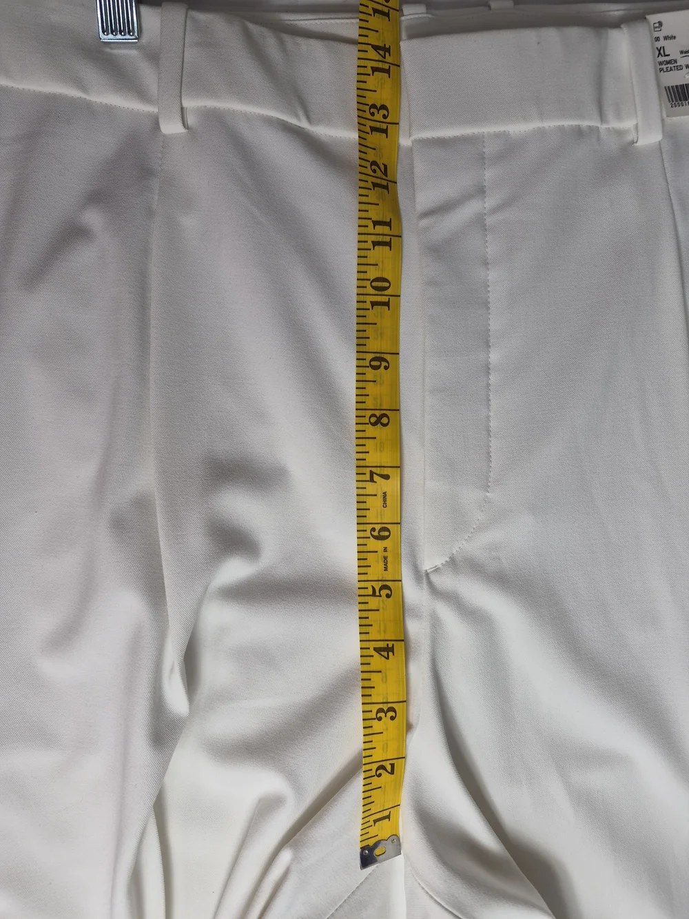 XL Uniqlo Cream Wide-Leg Dress Pants